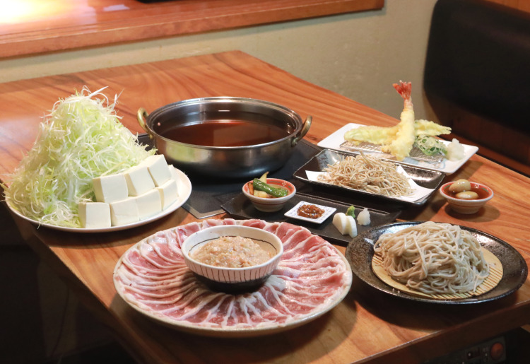 異動/転職/引越し祝い【春の歓送迎会◆2h飲み放題付】鴨とつみれのネギしゃぶと春菜天ぷらと〆の十割そば