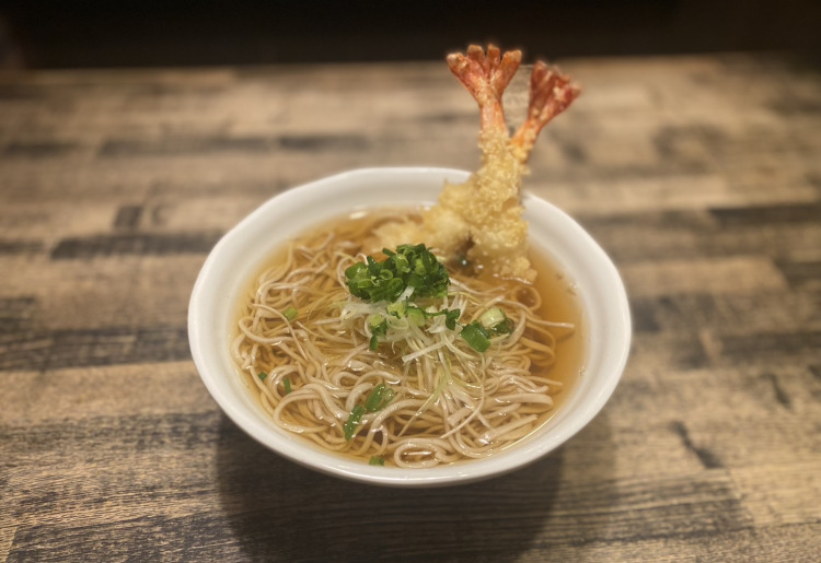 【温】十割海老天かけそば