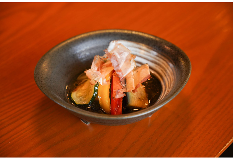 野菜の黄金出汁揚げ浸し